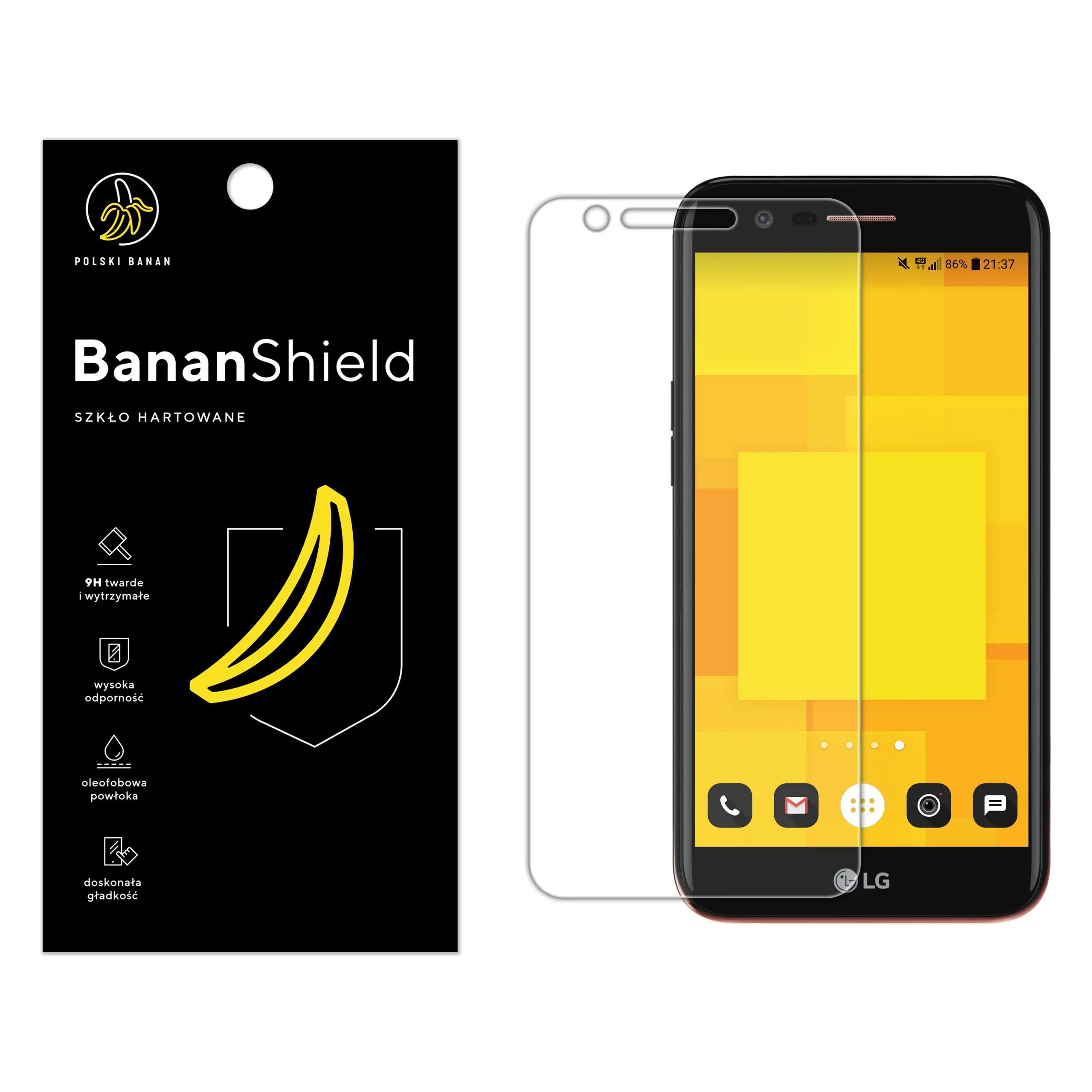 Szkło hartowane Polski Banan BananShield do LG K10 2017